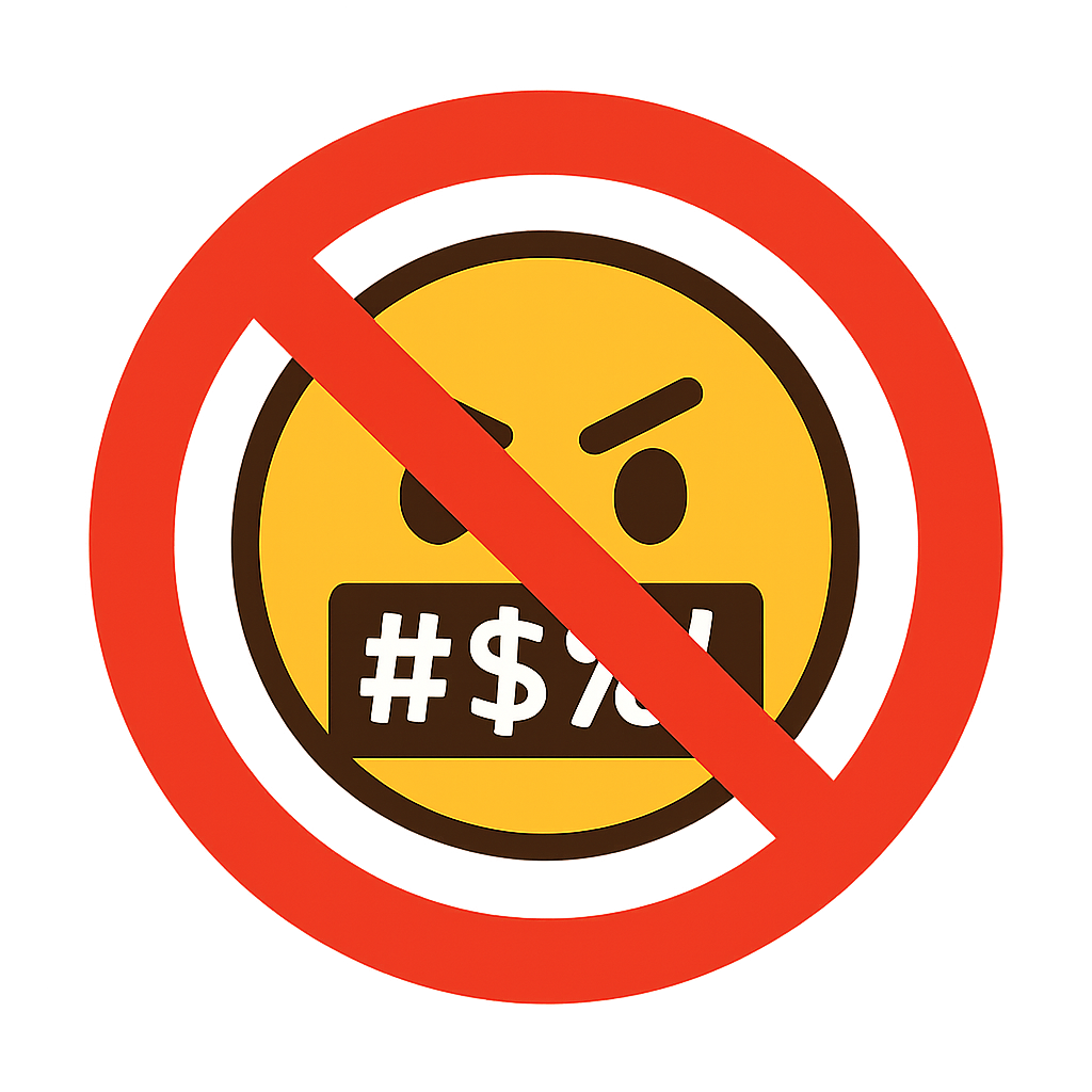 No profanity symbol